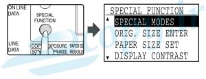 تغییر تنظیمات سایز کاغذ سینی MX-M200